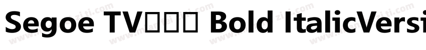 Segoe TV兰亭黑 Bold ItalicVersion 1字体转换